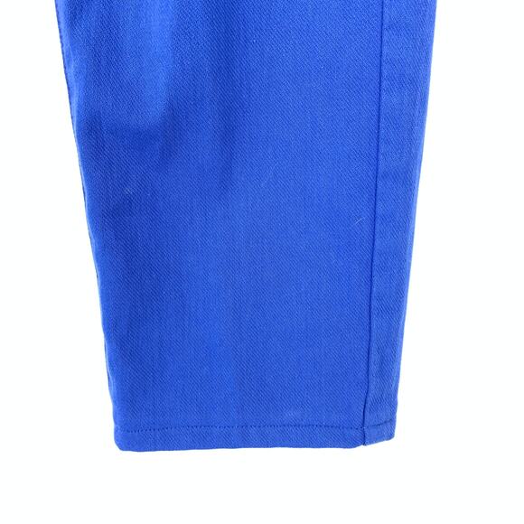 J. McLaughlin Cropped Jeans Womens Size 4 Bright Blue Straight Leg - Picture 4 of 6